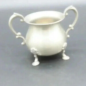 Vintage Empire Pewter Sugar Bowl Vase Bowl Dish